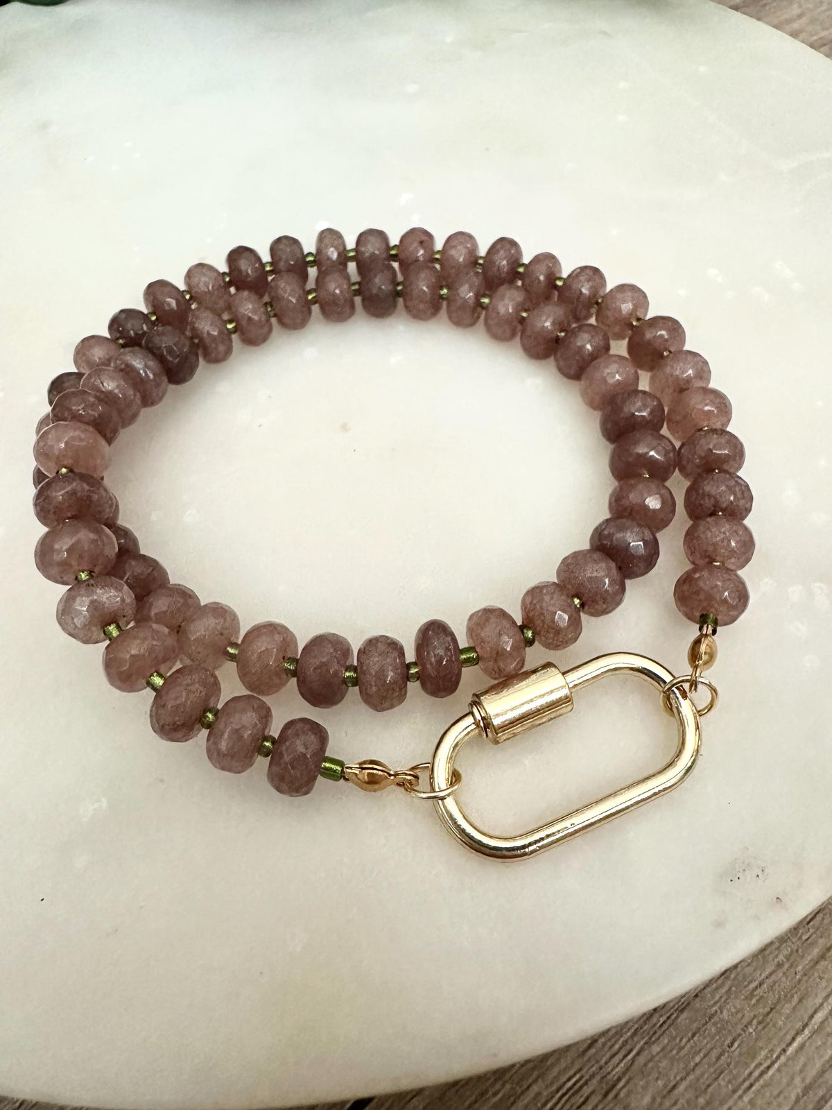 Autumn Mocha Brown Beaded Necklace -Gift-Wedding-Bridesmaid